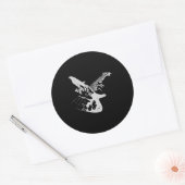 Bass Guitar Player Gift But Ronde Sticker (Envelop)