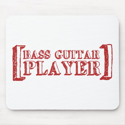 Bass Guitar Player Muismat (Voorkant)