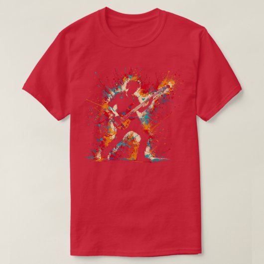 Bass Guitar Player T-shirt (Design voorkant)