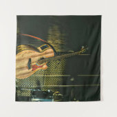 Bass guitar player wandkleed (Voorkant (horizontaal))