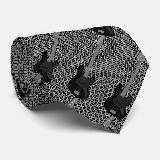 Bass Guitar Stropdas (Opgerold)