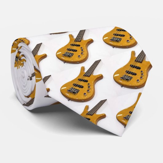 Bass Guitar Stropdas (Opgerold)