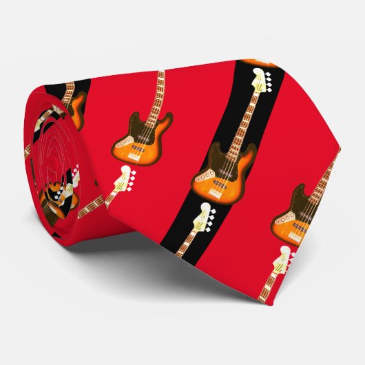 Bass Guitar-Stropdas Stropdas (Opgerold)