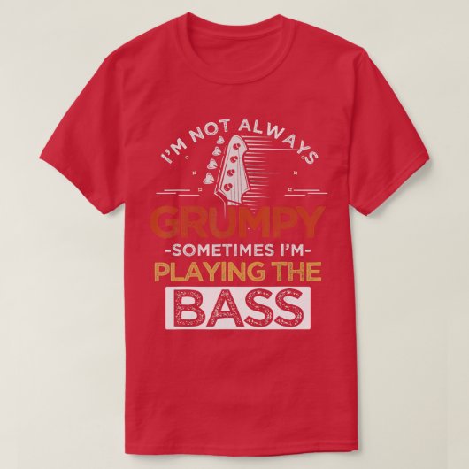 Bass Guitar T-shirt (Design voorkant)