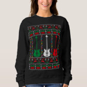 Bass Guitar Ugly KerstSweater Guitar Player X Trui (Voorkant)
