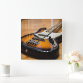 Bass Guitar Vierkante Klok (Huis)