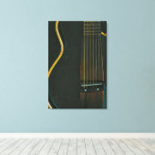 Bass Guitarist gift Canvas Afdruk (Insitu (Houten vloer))