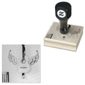 Bass Guitarist gift Rubberstempel (Gestempeld)