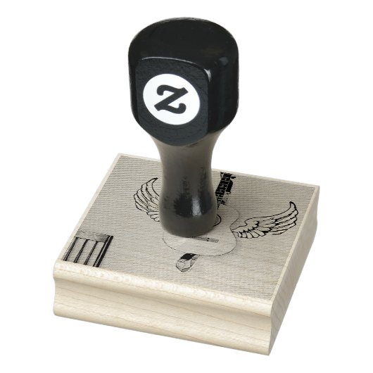 Bass Guitarist gift Rubberstempel (Stempel)