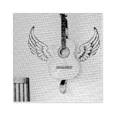 Bass Guitarist gift Rubberstempel (Afrduk)