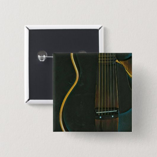 Bass Guitarist gift Vierkante Button 5,1 Cm (Voorkant /achterkant)