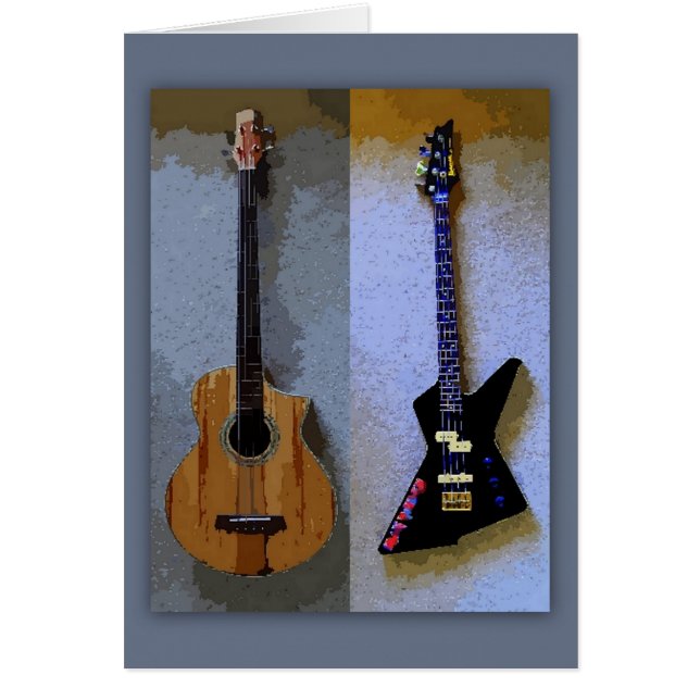 Bass Guitars-kaart (Voorkant)