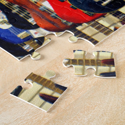 Bass Guitars Legpuzzel (Zijkant)
