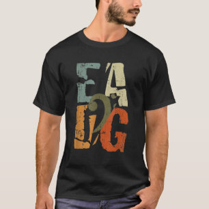 Bass guiter EADG bass cleart T-shirt