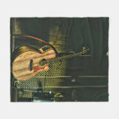 Bass guiter fleece deken (Voorkant (Horizontaal))