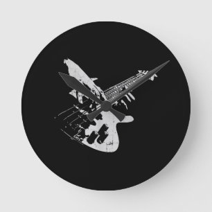 Bass Guiter Player Gift Bass Ronde Klok