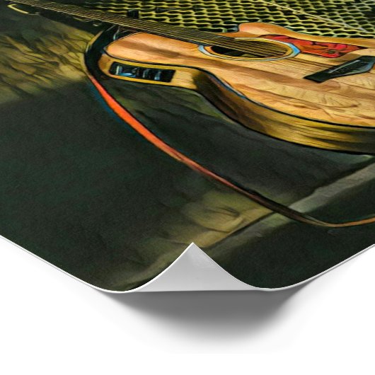 Bass guiter poster (Hoek)