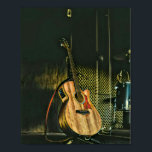 Bass guiter poster<br><div class="desc">This vintage guitar artwork is suite for guitar players who love playing guitar. it can be given as a gift for a boyfriend,  girlfriend,  or dad on a birthday,  father's day,  or valentine's day. The Retro Design features coolvintage Bass guitar player</div>