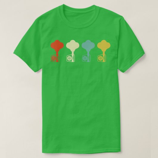 bass Guiter Retro T-shirt (Design voorkant)