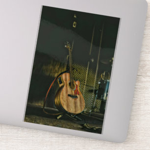 Bass guiter sticker