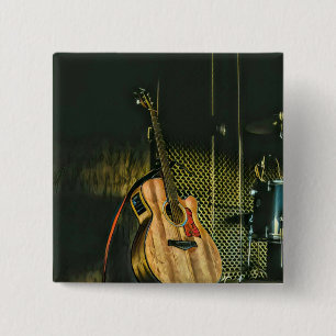 Bass guiter vierkante button 5,1 cm