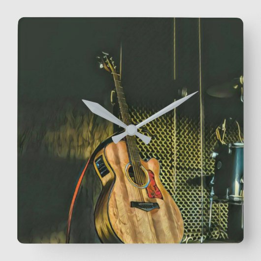 Bass guiter vierkante klok (Voorkant)