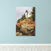 Bass Harbor Head Light Station Canvas Afdruk (Insitu (Houten vloer))