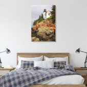 Bass Harbor Head Light Station Canvas Afdruk (Insitu (Slaapkamer))