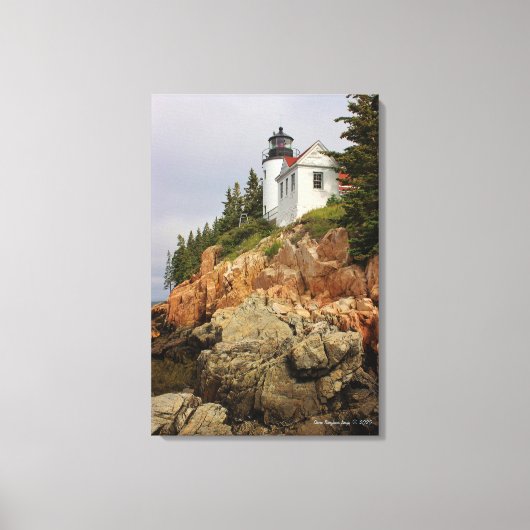 Bass Harbor Head Light Station Canvas Afdruk (Voorkant)