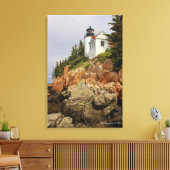Bass Harbor Head Light Station Canvas Afdruk (Insitu (Woonkamer))