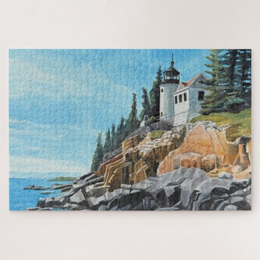 Bass Harbor Lighthouse 1014pc Puzzel (Horizontaal)
