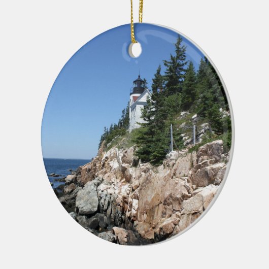 Bass Harbor Lighthouse 5 Keramisch Ornament (Links)