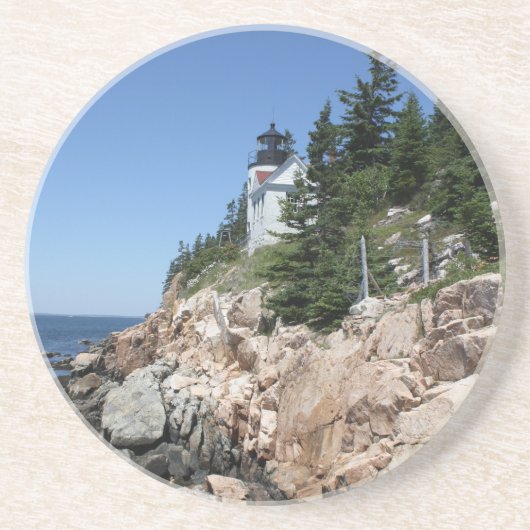 Bass Harbor Lighthouse 5 Zandsteen Onderzetter (Voorkant)