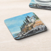 Bass Harbor Lighthouse Bier Onderzetter (Linkerzijde)