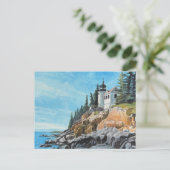 Bass Harbor Lighthouse Briefkaart (Staand voorkant)