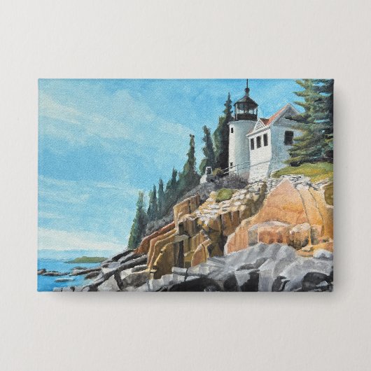 Bass Harbor Lighthouse Button (Voorkant)