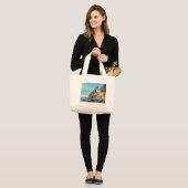Bass Harbor Lighthouse Grote Tote Bag (Voorkant (model))