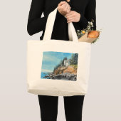 Bass Harbor Lighthouse Grote Tote Bag (Voorkant (product))