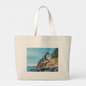 Bass Harbor Lighthouse Grote Tote Bag (Achterkant)