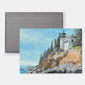 Bass Harbor Lighthouse Magneet (Voorkant / Achterkant)