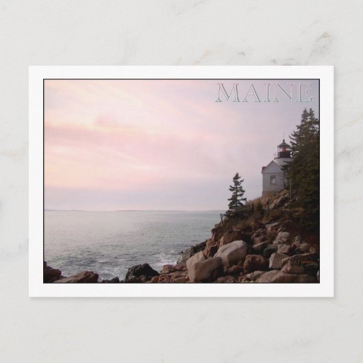 Bass Harbour Head Light, MAINE Briefkaart (Voorkant)