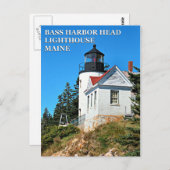 Bass Harbour Head Lighthouse, Maine Briefkaart (Voorkant / Achterkant)