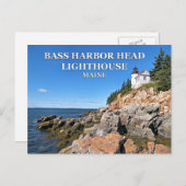 Bass Harbour Head Lighthouse, Maine Briefkaart (Voorkant / Achterkant)