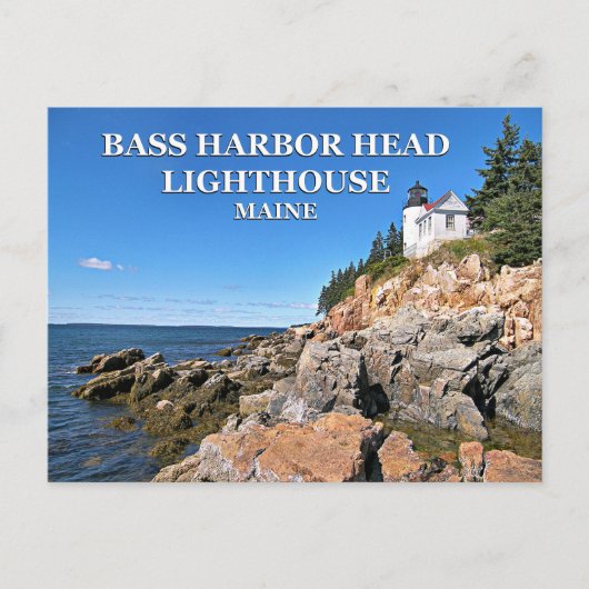 Bass Harbour Head Lighthouse, Maine Briefkaart (Voorkant)