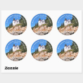 Bass Harbour Head Lighthouse Maine Grote Stickers (Vel)