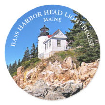 Bass Harbour Head Lighthouse Maine Grote Stickers