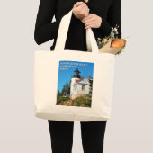 Bass Harbour Head Lighthouse, Maine Jumbo Canvas t Grote Tote Bag (Voorkant (product))