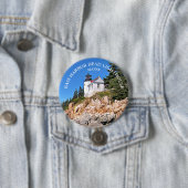 Bass Harbour Head Lighthouse Maine Large Button Pi (In situ)