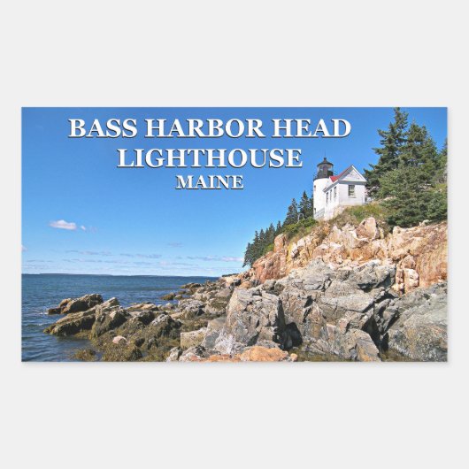 Bass Harbour Head Lighthouse, Maine Stickers (Voorkant)