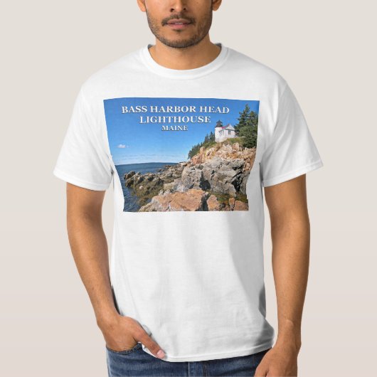 Bass Harbour Head Lighthouse, Maine T-Shirt (Voorkant)